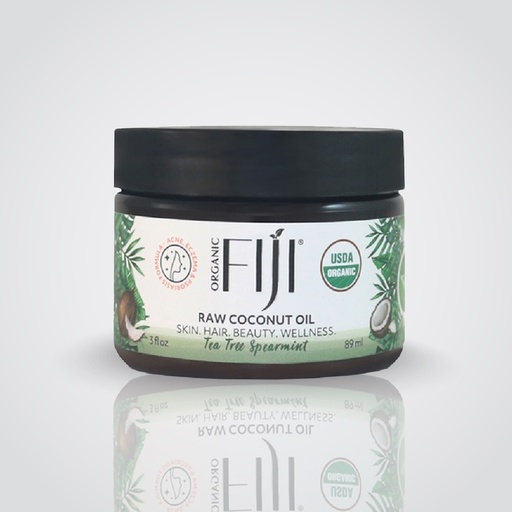 Fiji Organic - Certified Organic Raw Coconut Oil -Tea Tree Spearmint - 89 ML
