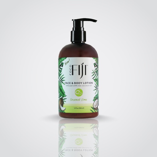 Fiji Organic - Face & Body Lotion - infused with raw coconut oil - Coconut Lime - 354 MLCoconut Lime