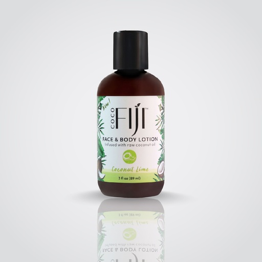 Fiji Organic - Face & Body Lotion - infused with raw coconut oil - Coconut Lime - 89 ML