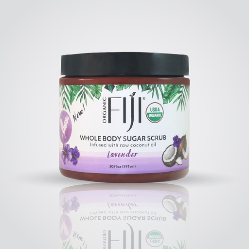 Fiji Organic - Whole Body Sugar Scrub infused with coconut oil - Lavender - 591 ML