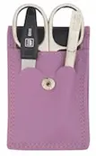 YES Solingen-Manicure Case3pc Lavender Leather # 99263