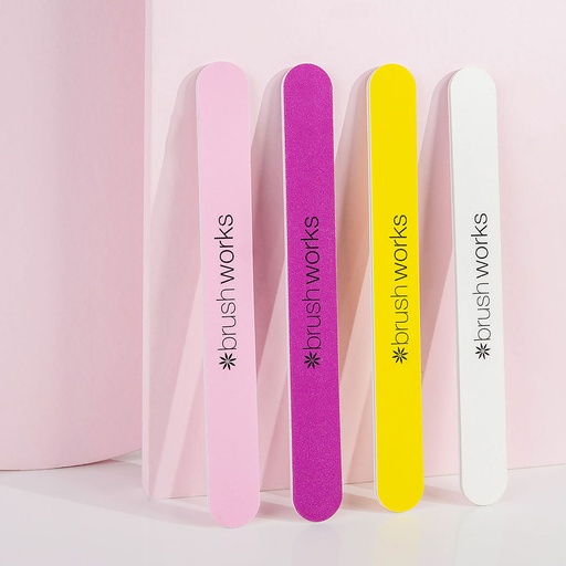Brushworks - Coloured Nail File *4
