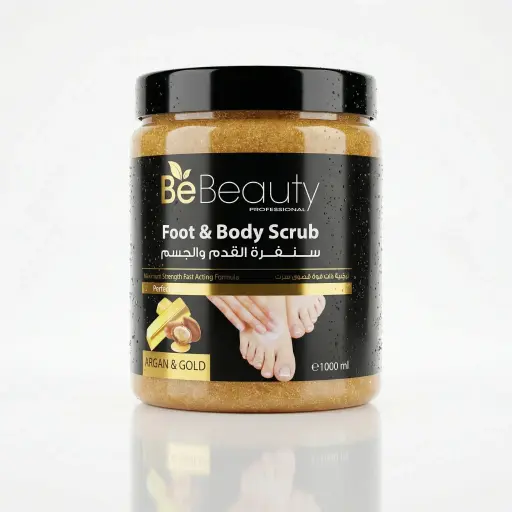[5280270002750] Be Beauty - Foot Scrub - Argan & Gold -1L