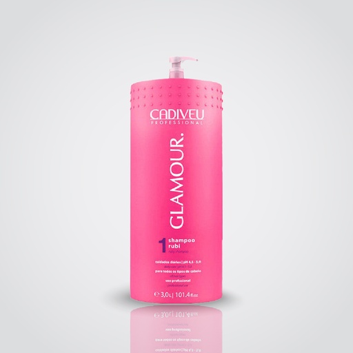 Cadiveu - Glamour - 1/Ruby Shampoo - Daily Care - 3L