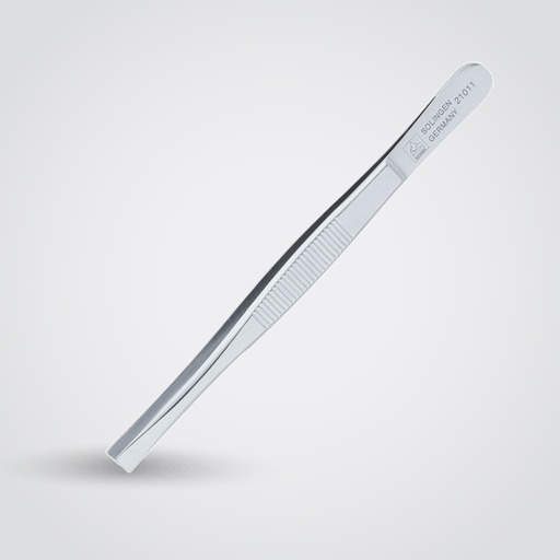 [21011] Erbe Solingen - Straight Tweezer - Nickle - Size 14.5 - Model# 21011 