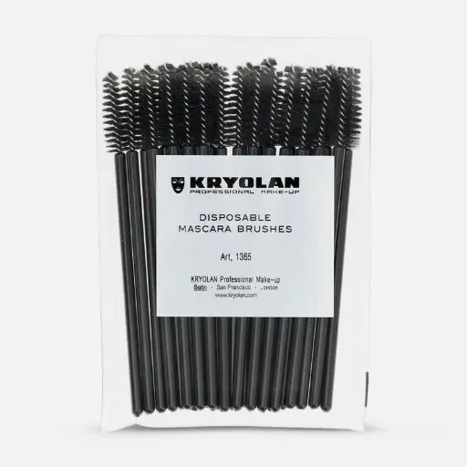 [1365] Kryolan - Disposable Mascara Brush - 25 Pcs - 1365
